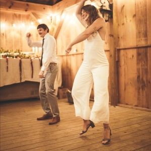 White Fame and Partners Triangle Cup Jumpsuit